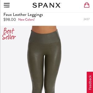 SPANX leather leggings!!!